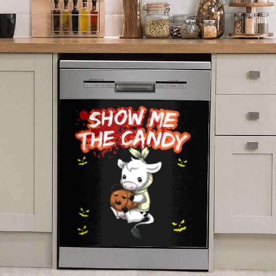 Show Me The Candy Halloween Costume Trick Or Treat Dish Washer Covers
