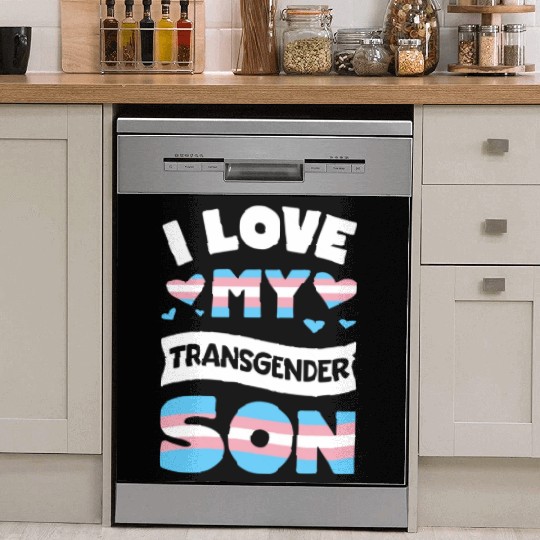 I Love My Transgender Son LGBT Gay Pride Dish Washer Covers for