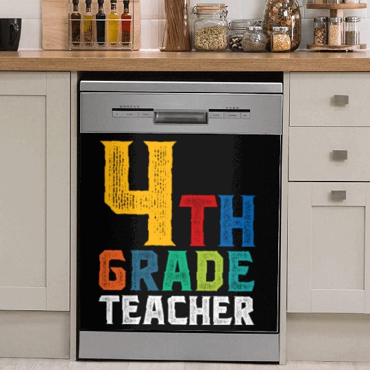 4th Grade Teacher Dish Washer Covers