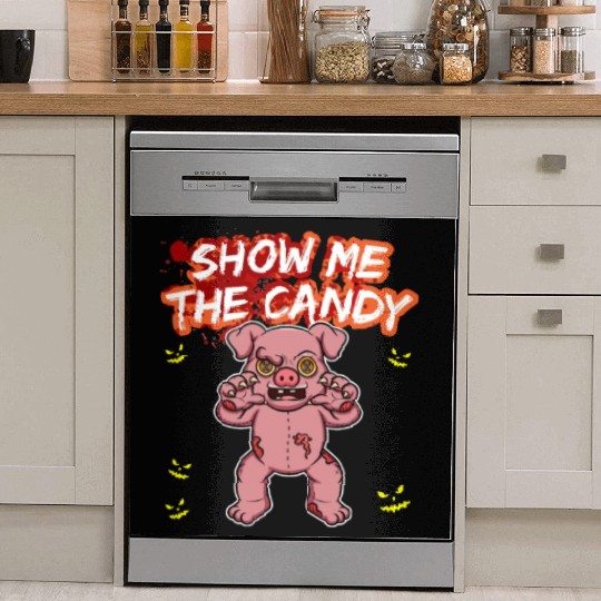 Show Me The Candy Halloween Costume Trick Or Treat Dish Washer Covers