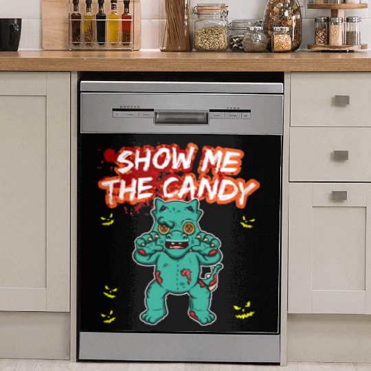 Show Me The Candy Halloween Costume Trick Or Treat Dish Washer Covers