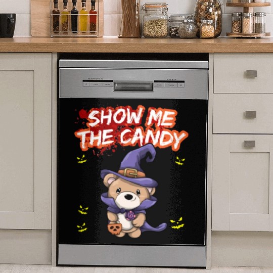 Show Me The Candy Halloween Costume Trick Or Treat Dish Washer Covers