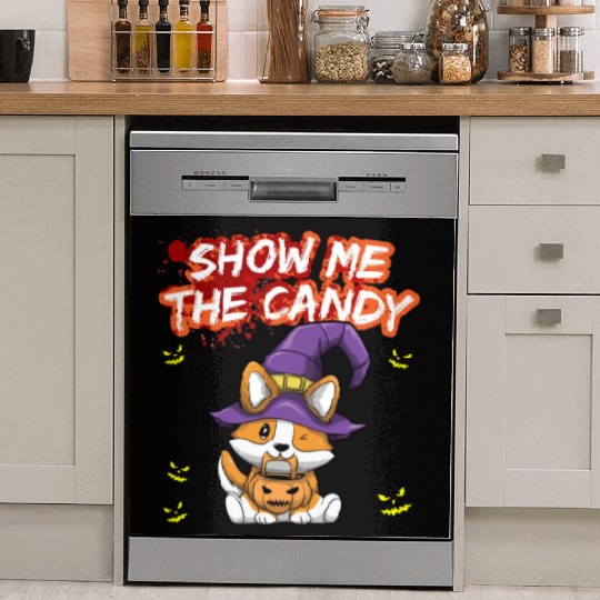 Show Me The Candy Halloween Costume Trick Or Treat Dish Washer Covers