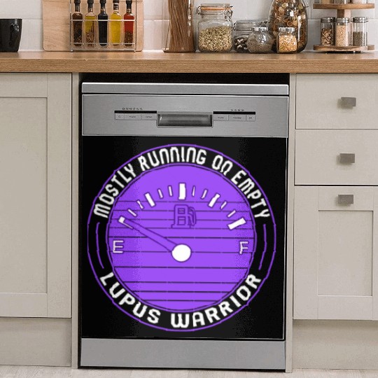 Lupus Awareness Dish Washer Covers, Mostly Running Empty,