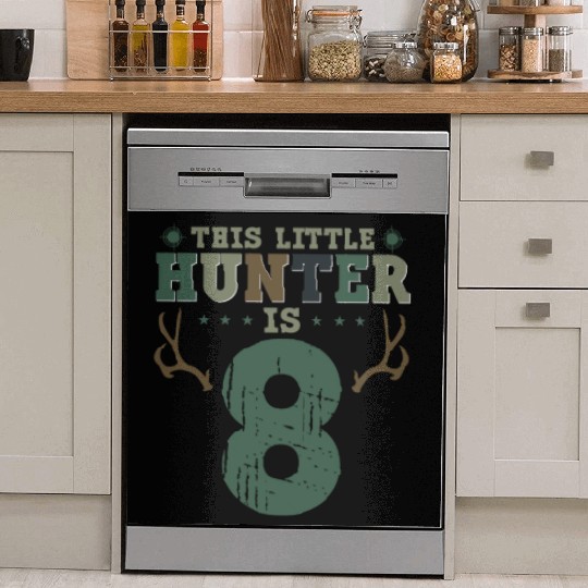 Buck Deer Hunting Hunter Kid 8th Dish Washer Covers