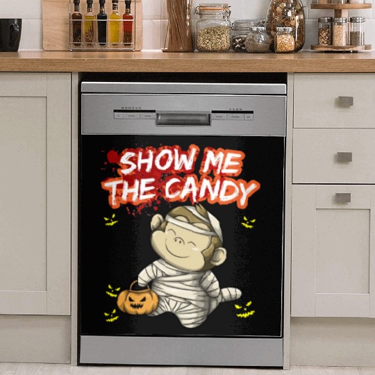 Show Me The Candy Halloween Costume Trick Or Treat Dish Washer Covers