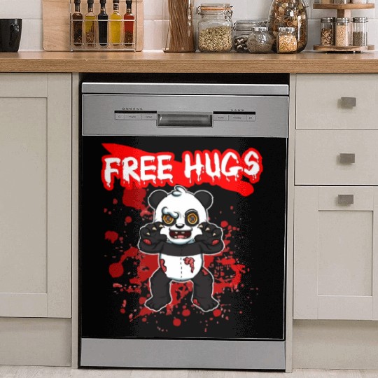 Free Hugs Halloween Sarcasm Scary Creepy Costume Dish Washer Covers