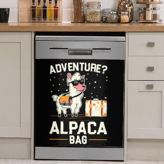 Alpaca Lover Adventure Travel Alpacas Dish Washer Covers
