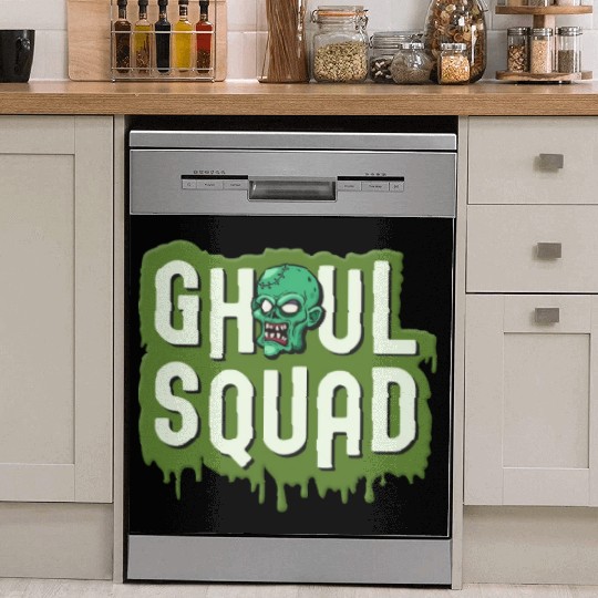 Ghoul Squad Creepy Scary Zombie Cute Halloween Dish Washer Covers