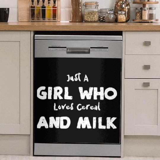 Just A Girl Who Loves Cereal And... Dish Washer Covers