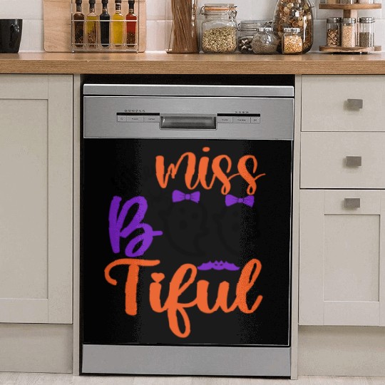 Miss BOO tiful Scary Halloween Ghost Design Girls Dish Washer Covers