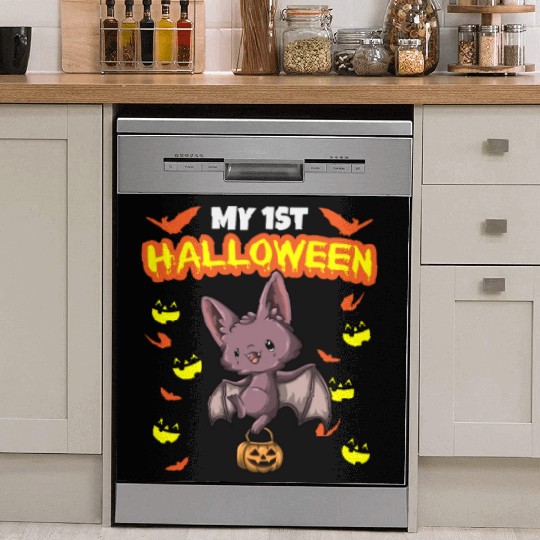 My First Halloween Scary Hallow's Eve Birthday Dish Washer Covers