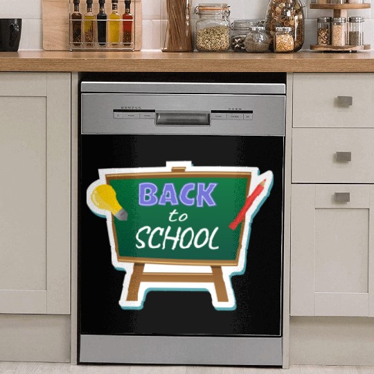Back to School Sticker Dish Washer Covers