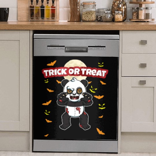 Trick Or Treat Scary Creepy Halloween Monster Dish Washer Covers