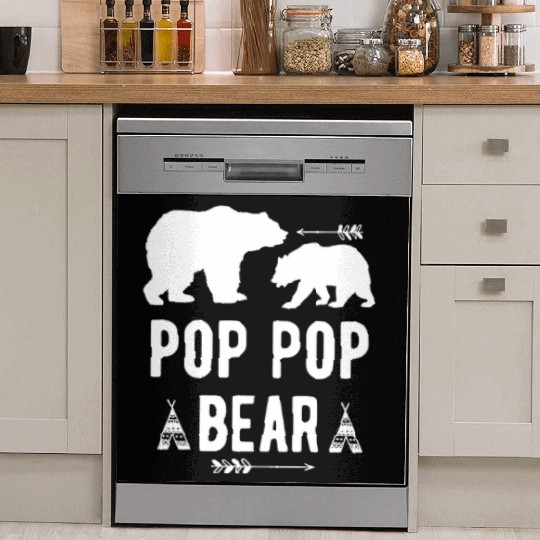 Pop Pop Bear Arrow Grandpa Bear Grandparents Dish Washer Covers