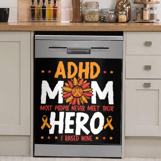 ADHD Mom ADHD Awareness Embrace Neurodiversity Dish Washer Covers