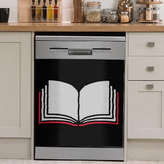 school open book pages Dish Washer Covers