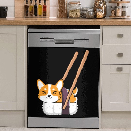Kawaii Sushi Corgi Roll Lover Dish Washer Covers