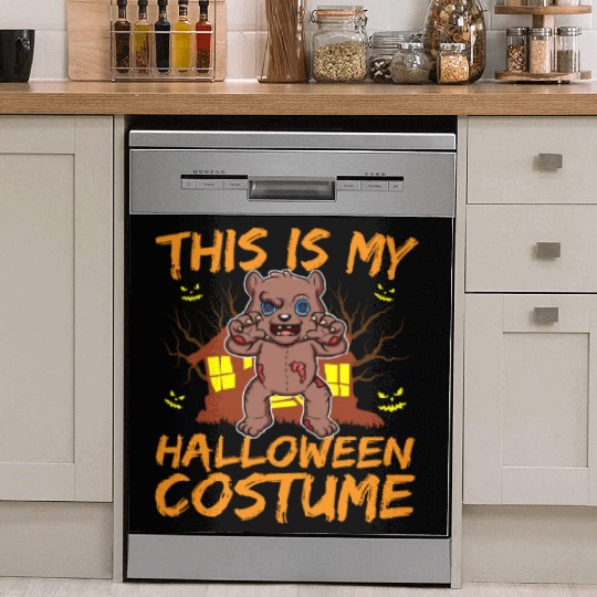 Scary Creepy Animal This Is My Halloween Costume Dish Washer Covers