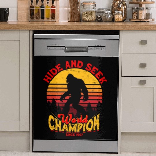 Hide and Seek World Champion Since 1967 - cryptid Dish Washer Covers