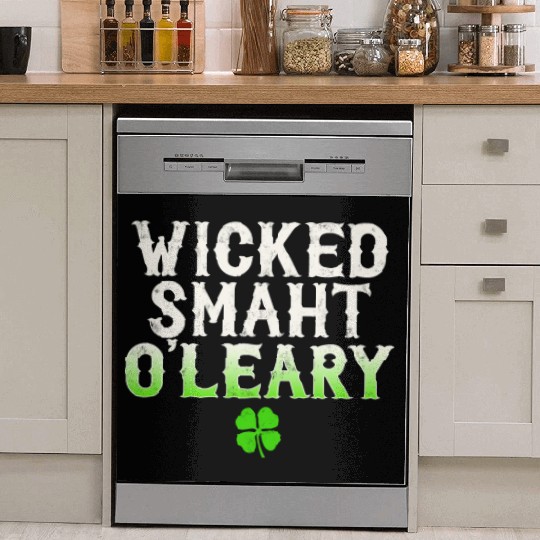Wicked Smaht O'Leary Clan Boston Irish Slang Dish Washer Covers
