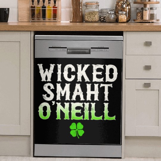 Wicked Smaht O'Neill Clan Boston Irish Slang Dish Washer Covers