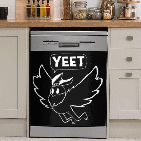 Mothman Yeet Cryptid Lover Funny Mothman Dish Washer Covers