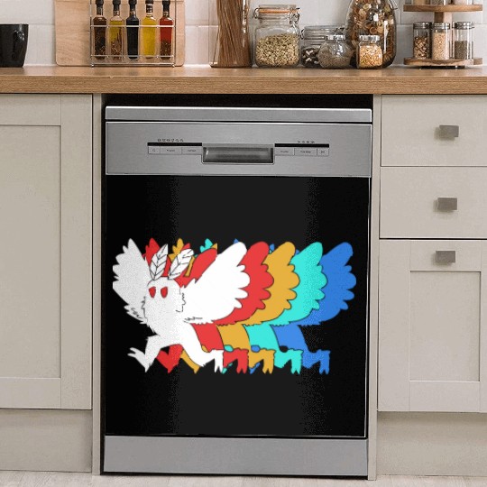 Cryptozoologist Cryptid Mothman Dish Washer Covers