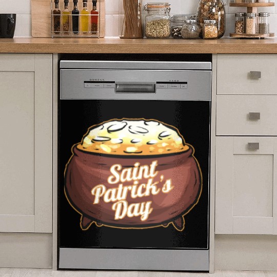 Pot Of Gold For St. Patricks Day Dish Washer Covers