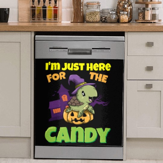 I'm Just Here For The Candy Scary Halloween Beast Dish Washer Covers