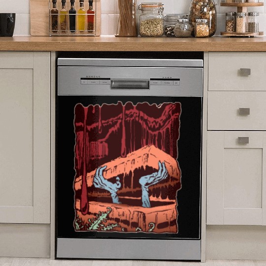 Zombie Coffin Dish Washer Covers