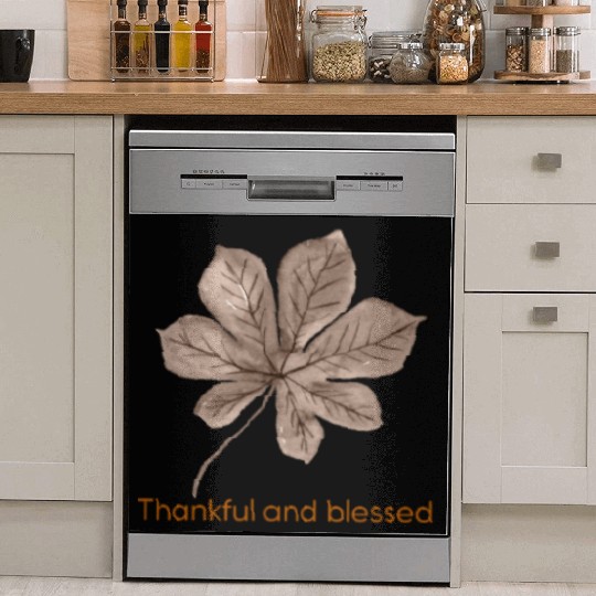 THANKFUL AND BLESSED THANKSGIVING design style Dish Washer Covers