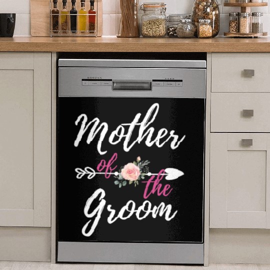 Mother of The Groom Rose Arrow Mom Bride Wedding Dish Washer Covers