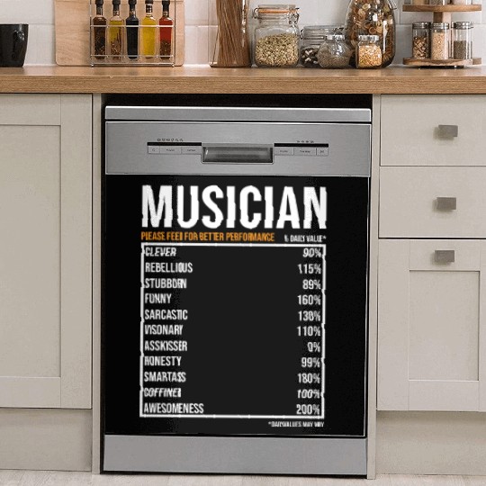 Musician Daily Value funny Musician Dish Washer Covers
