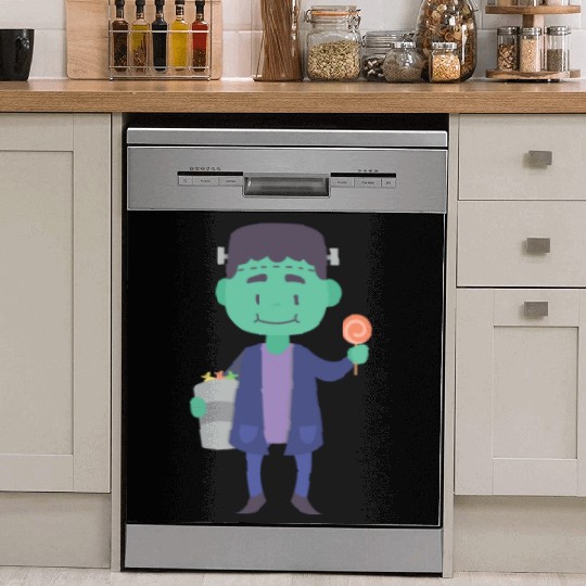 Candy Collector Happy Scary Halloween Vampire Dish Washer Covers