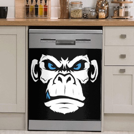 Monkey Head Angry Monkey Face Dish Washer Covers