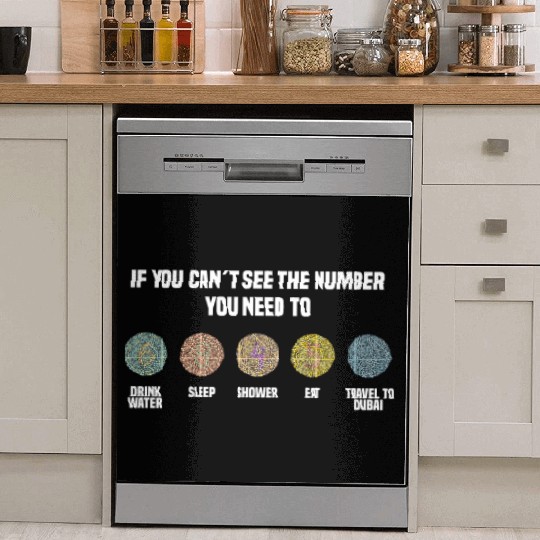 Ishihara Numbers - Travel To Dubai Dish Washer Covers