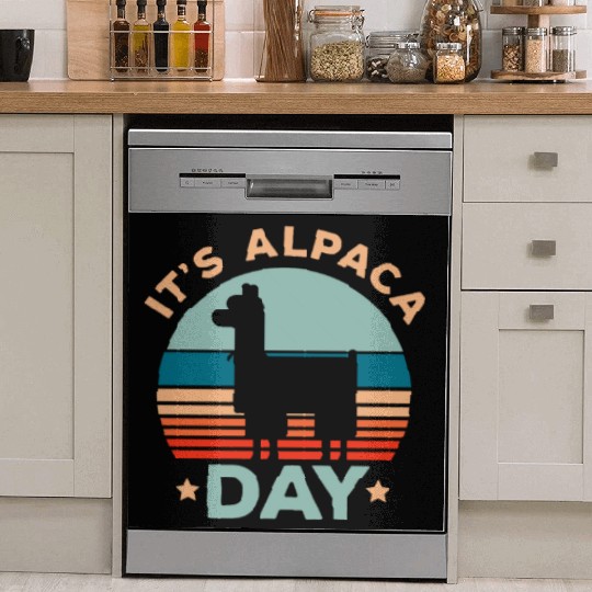 It's Alpaca Day Llama Alpaca Whisperer Farm Animal Dish Washer Covers
