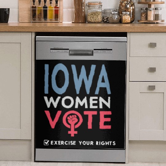Iowa Women Vote Voter 2022 Election Feminist Dish Washer Covers
