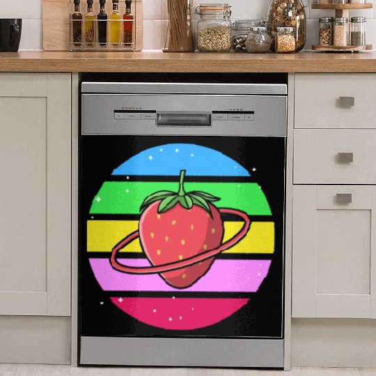Strawberry Planet Galaxy Dish Washer Covers