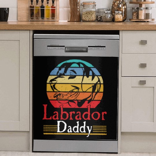 Funny Mans Labrador Daddy Retriever Dad Matching Dish Washer Covers