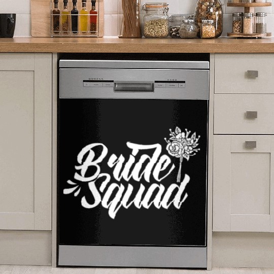 Bride Squad Wedding Bachelorette Party Cute Dish Washer Covers