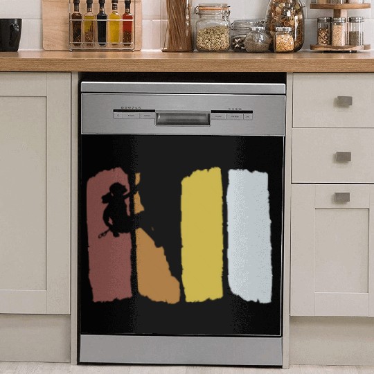 Climbing Vintage Mountaineering Bouldering Dish Washer Covers