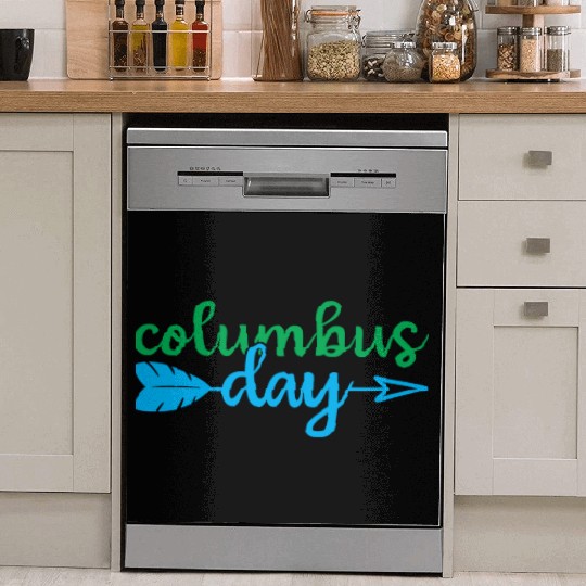 Happy Columbus Day classic Dish Washer Covers