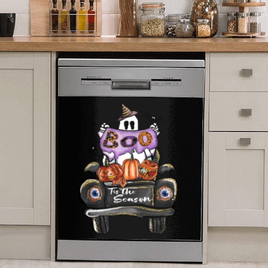 Boo Tis the season sublimation Halloween Dish Washer Covers