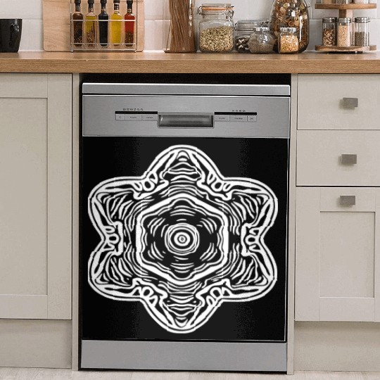 Geometric Mandala Flowers Pattern Shape Dish Washer Covers