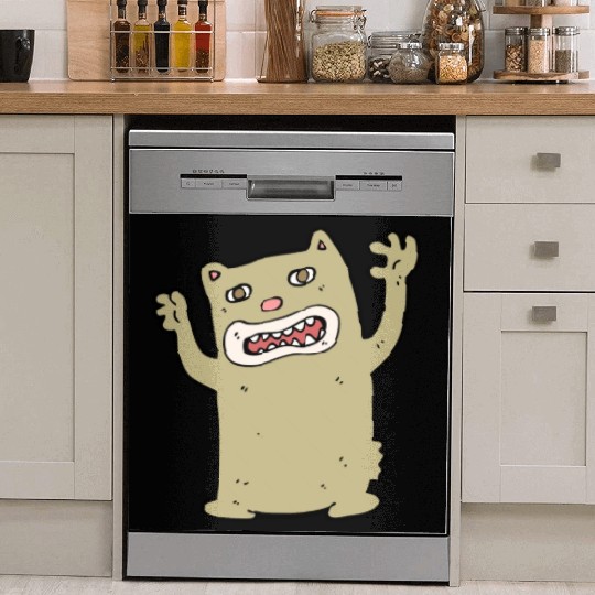 funny catzilla, cat lover Dish Washer Covers