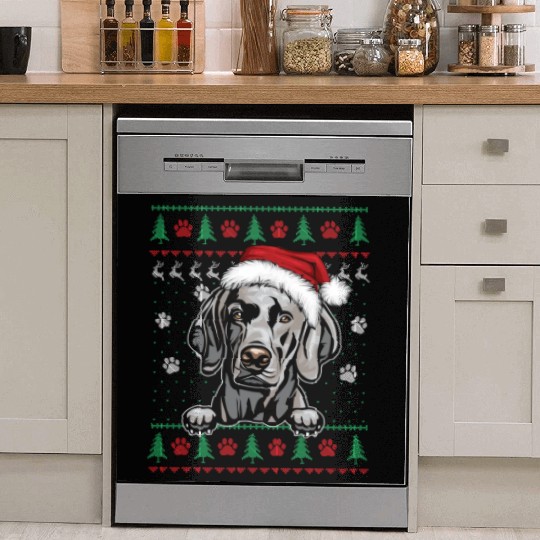 Weimaraner Christmas Ugly Sweater Funny Dog Lover Dish Washer Covers
