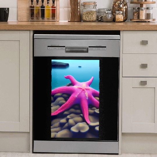 Pink starfish Dish Washer Covers