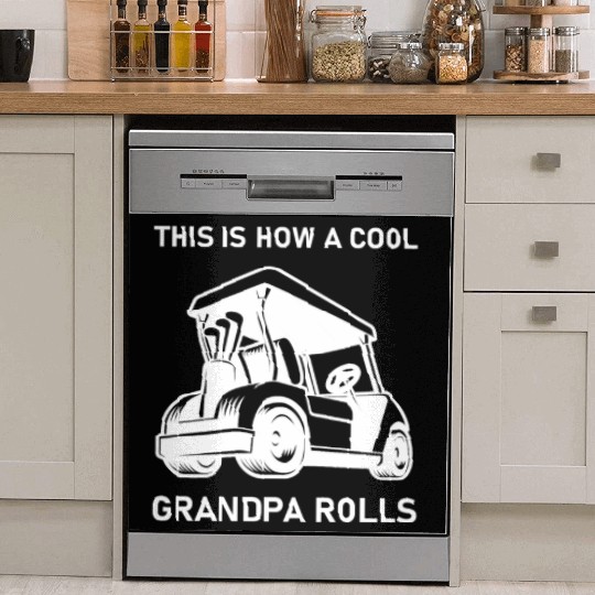 This is how a cool grandpa rolls - Golf Dish Washer Covers